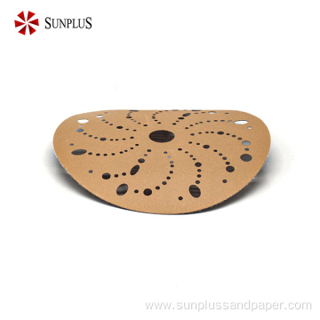 Sandpaper Multi-Holes Gold Sanding Paper Automotive